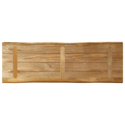 Tafelblad met natuurlijke rand 140x40x3,8 cm massief mangohout