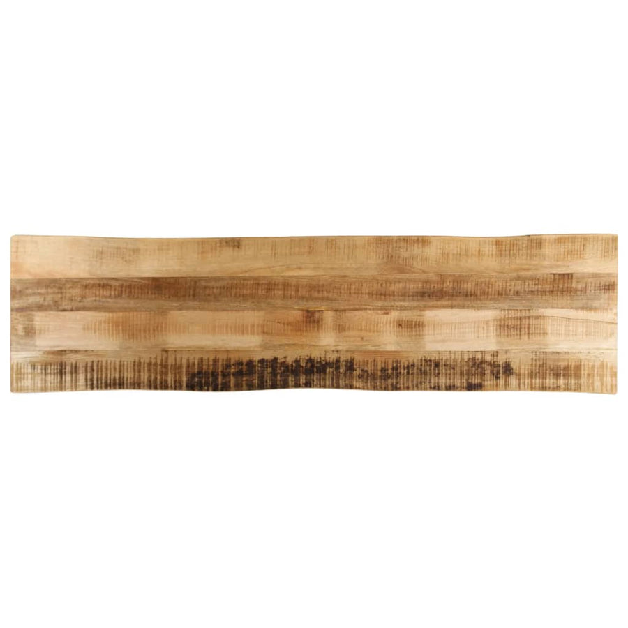 Tafelblad met natuurlijke rand 180x40x3,8 cm massief mangohout