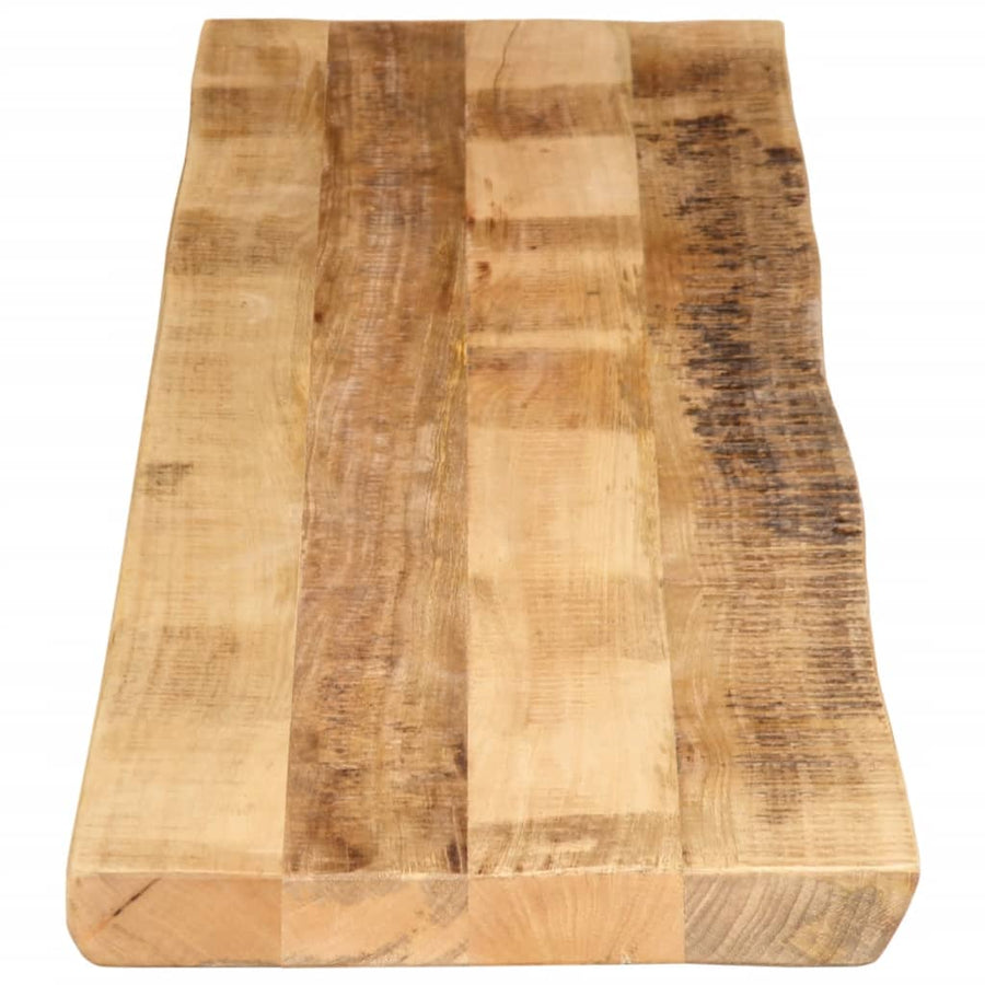 Tafelblad met natuurlijke rand 180x40x3,8 cm massief mangohout