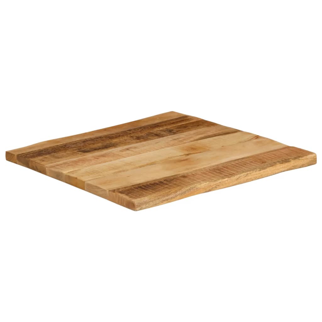 Tafelblad met natuurlijke rand 60x60x3,8 cm massief mangohout