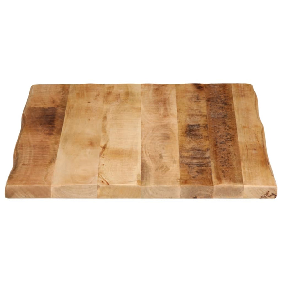 Tafelblad met natuurlijke rand 80x60x3,8 cm massief mangohout