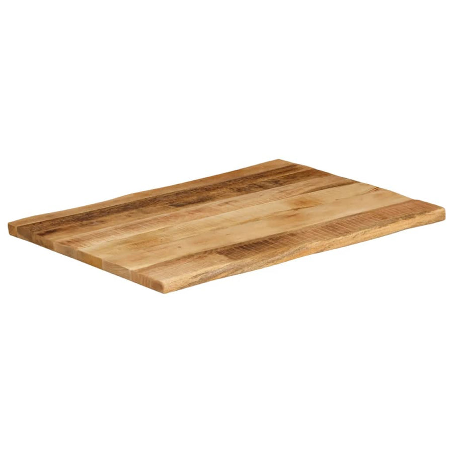 Tafelblad met natuurlijke rand 90x60x3,8 cm massief mangohout