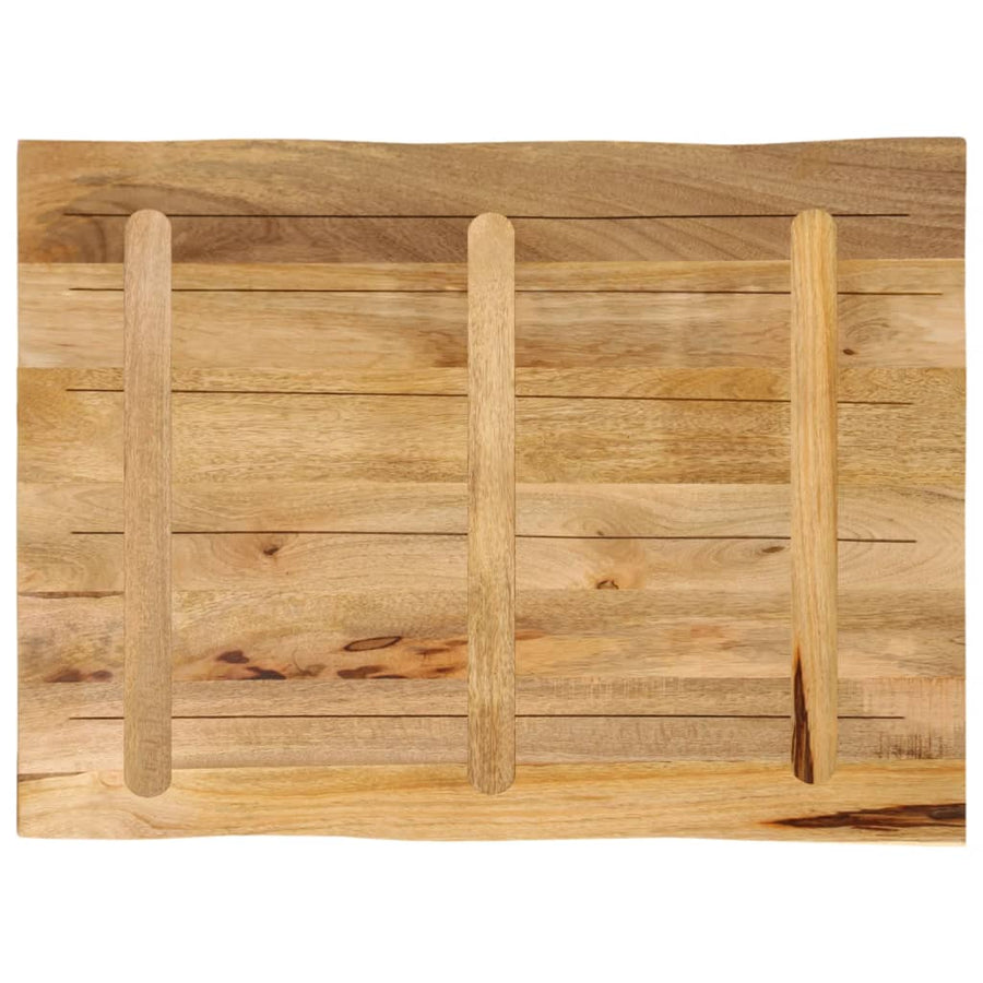 Tafelblad met natuurlijke rand 90x60x3,8 cm massief mangohout