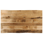 Tafelblad massief mangohout 100x60x3,8 cm natuurlijke rand