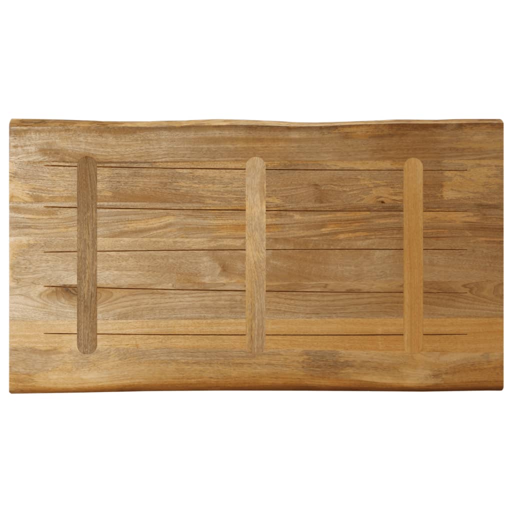 Tafelblad met natuurlijke rand 110x60x3,8 cm massief mangohout