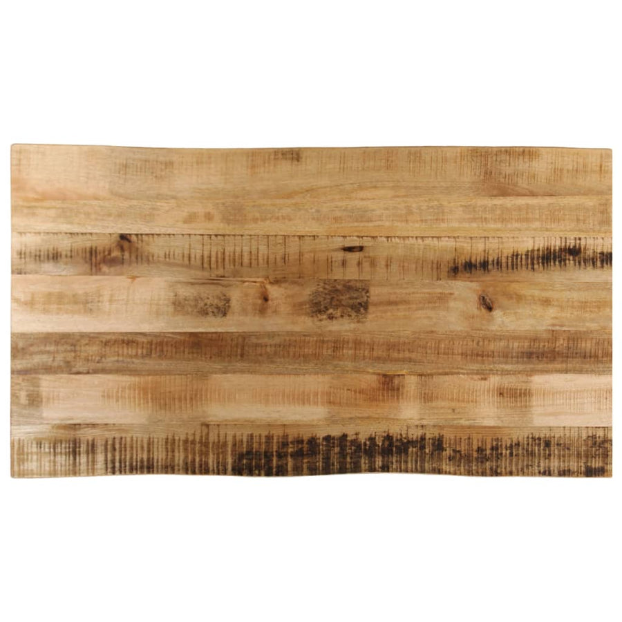 Tafelblad met natuurlijke rand 120x60x3,8 cm massief mangohout
