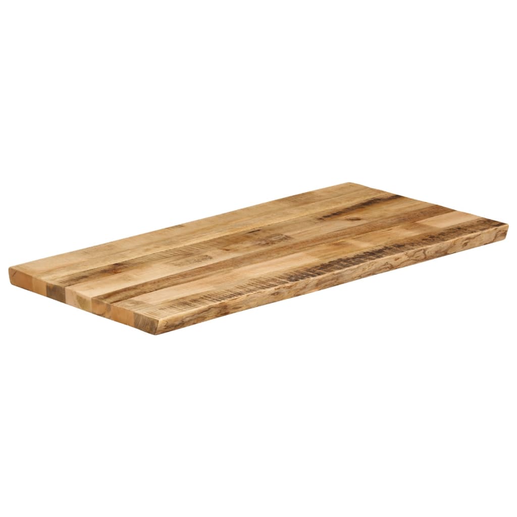Tafelblad met natuurlijke rand 120x60x3,8 cm massief mangohout