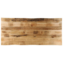 Tafelblad Met Natuurlijke Rand 140X60X3,8 Cm Massief Mangohout Ruw Mangohout (Naturel) 38 mm