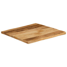 Tafelblad met natuurlijke rand 80x80x3,8 cm massief mangohout