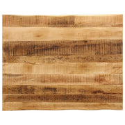 Tafelblad massief mangohout 90x80x3,8 cm natuurlijke rand