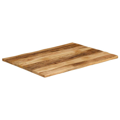 Tafelblad met natuurlijke rand 90x80x3,8 cm massief mangohout