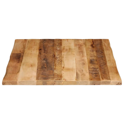 Tafelblad met natuurlijke rand 90x80x3,8 cm massief mangohout