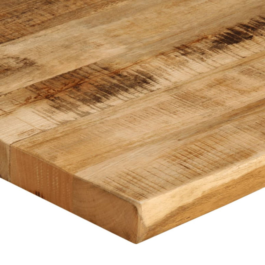 Tafelblad met natuurlijke rand 90x80x3,8 cm massief mangohout