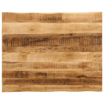Tafelblad Met Natuurlijke Rand 110X80X3,8 Cm Massief Mangohout Ruw Mangohout (Naturel) 38 mm