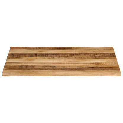 Tafelblad Met Natuurlijke Rand 110X80X3,8 Cm Massief Mangohout Ruw Mangohout (Naturel) 38 mm