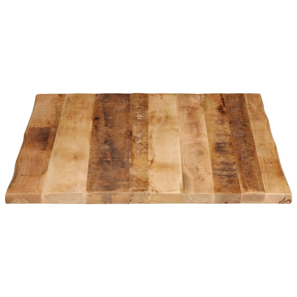 Tafelblad Met Natuurlijke Rand 110X80X3,8 Cm Massief Mangohout Ruw Mangohout (Naturel) 38 mm