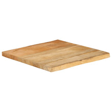 Tafelblad met natuurlijke rand 40x40x2,5 cm massief mangohout
