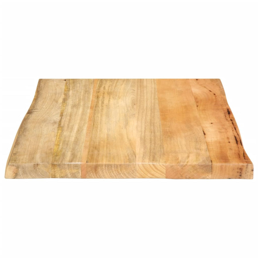 Tafelblad met natuurlijke rand 40x40x2,5 cm massief mangohout