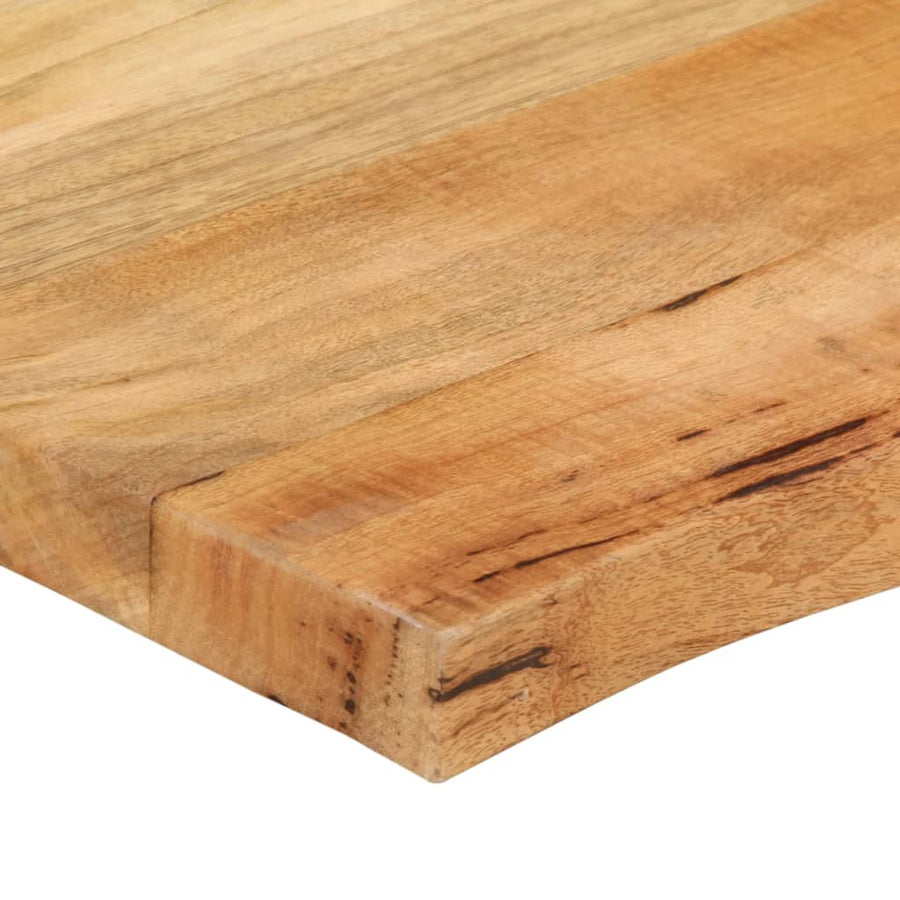 Tafelblad met natuurlijke rand 40x40x2,5 cm massief mangohout