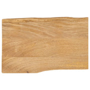 Tafelblad massief mangohout 50x40x2,5 cm natuurlijke rand