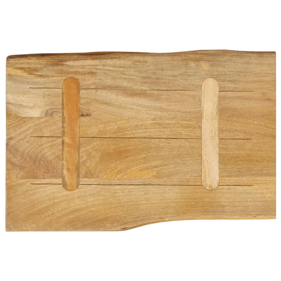 Tafelblad met natuurlijke rand 50x40x2,5 cm massief mangohout