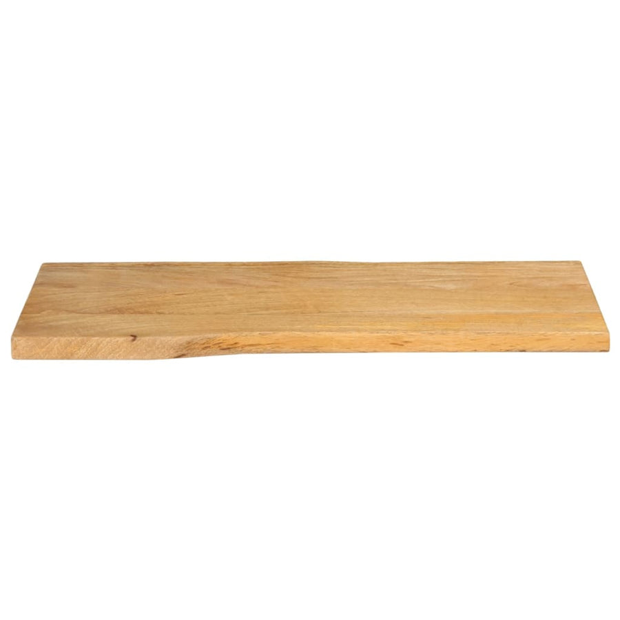 Tafelblad Met Natuurlijke Rand 90X40X2,5 Cm Massief Mangohout Mangohout (Naturel) 25 mm 90 x 40 cm