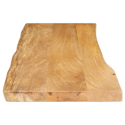 Tafelblad met natuurlijke rand 110x40x2,5 cm massief mangohout