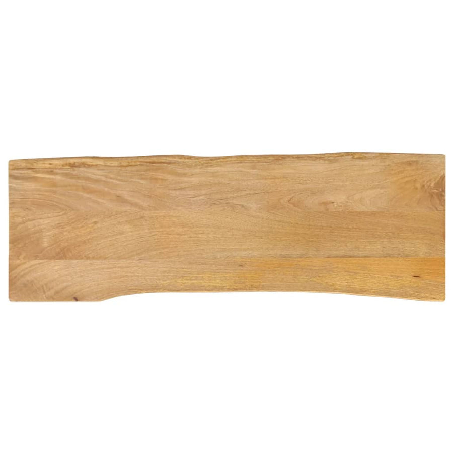 Tafelblad met natuurlijke rand 120x40x2,5 cm massief mangohout