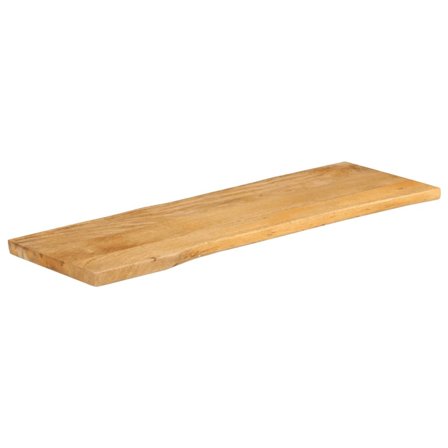 Tafelblad Met Natuurlijke Rand 140X40X2,5 Cm Massief Mangohout Mangohout (Naturel) 25 mm 140 x 40 cm