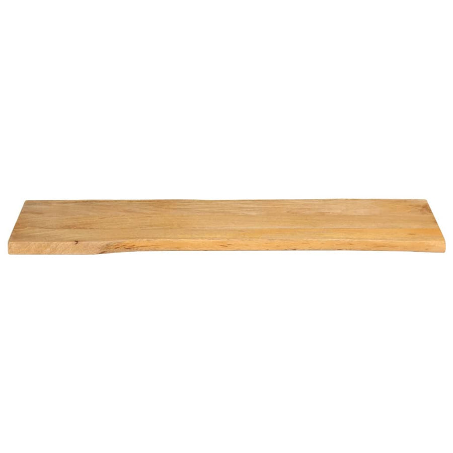 Tafelblad Met Natuurlijke Rand 140X40X2,5 Cm Massief Mangohout Mangohout (Naturel) 25 mm 140 x 40 cm