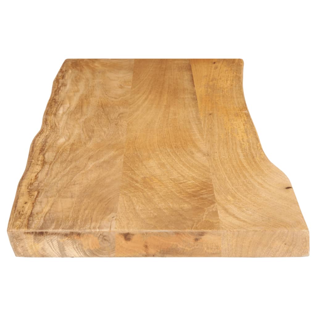 Tafelblad Met Natuurlijke Rand 140X40X2,5 Cm Massief Mangohout Mangohout (Naturel) 25 mm 140 x 40 cm