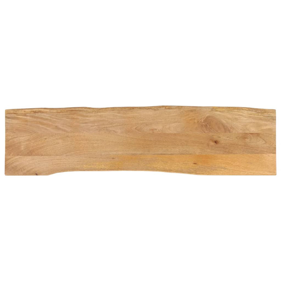 Tafelblad met natuurlijke rand 160x40x2,5 cm massief mangohout