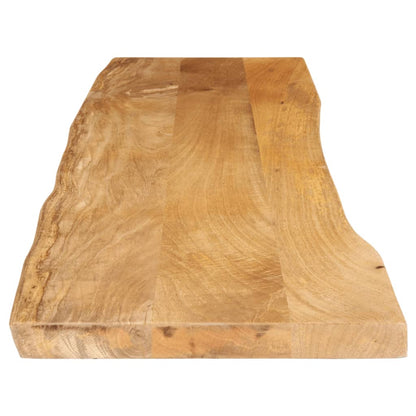 Tafelblad met natuurlijke rand 160x40x2,5 cm massief mangohout