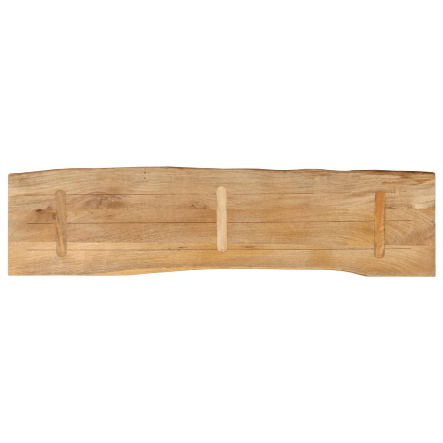 Tafelblad met natuurlijke rand 160x40x2,5 cm massief mangohout
