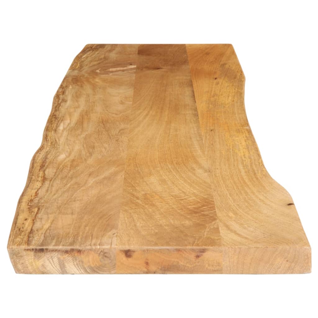 Tafelblad met natuurlijke rand 180x40x2,5 cm massief mangohout