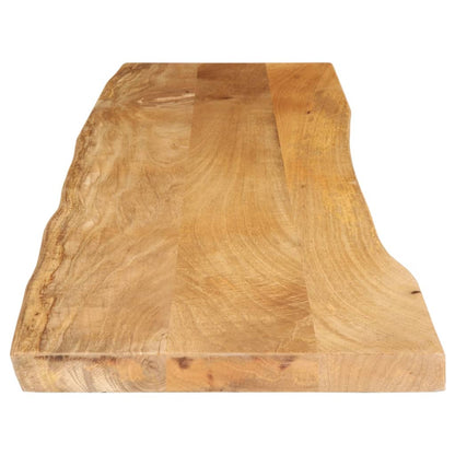 Tafelblad met natuurlijke rand 180x40x2,5 cm massief mangohout
