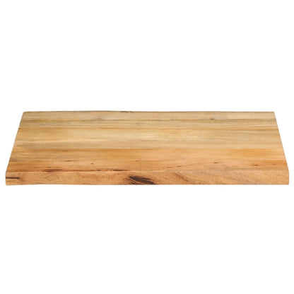 Tafelblad met natuurlijke rand 80x60x2,5 cm massief mangohout