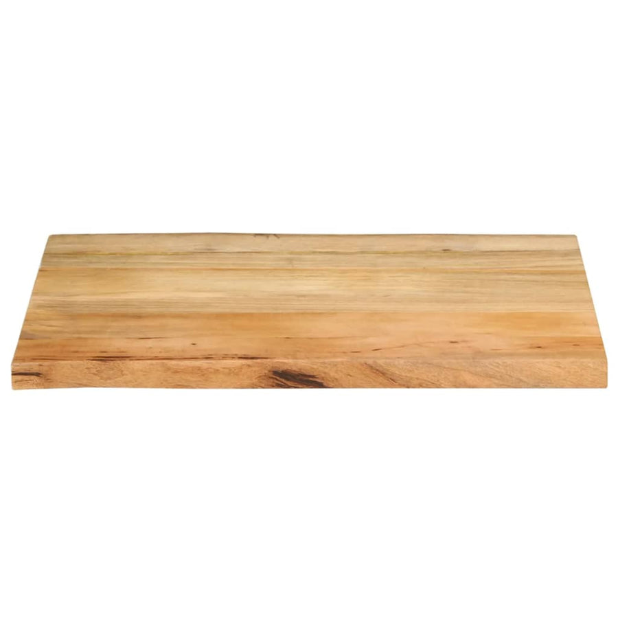 Tafelblad met natuurlijke rand 90x60x2,5 cm massief mangohout