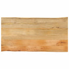 Tafelblad met natuurlijke rand 100x60x2,5 cm massief mangohout