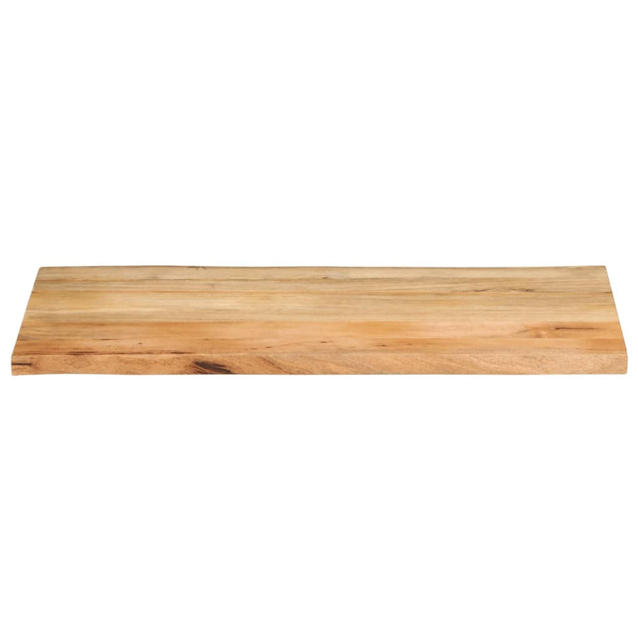 Tafelblad met natuurlijke rand 100x60x2,5 cm massief mangohout