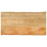 Tafelblad massief mangohout 110x60x2,5 cm natuurlijke rand