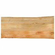 Tabletop with live edge 140x60x2.5 cm solid mango wood