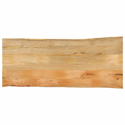 Tafelblad met natuurlijke rand 140x60x2,5 cm massief mangohout