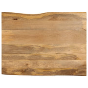 Tafelblad massief mangohout 110x80x2,5 cm natuurlijke rand