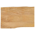Tafelblad 60x40x3,8 cm massief mangohout natuurlijke rand