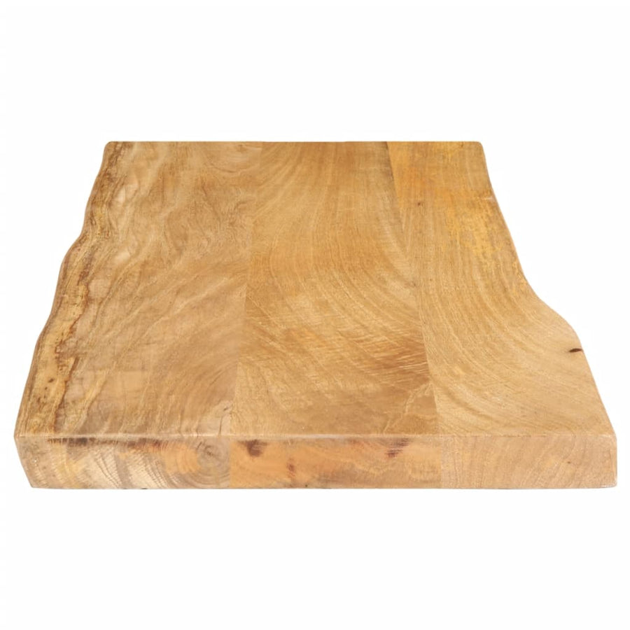 Tafelblad Met Natuurlijke Rand 80X40X3,8 Cm Massief Mangohout Mangohout (Naturel) 38 mm 80 x 40 cm