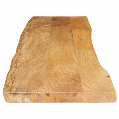 Tafelblad met natuurlijke rand 180x40x3,8 cm massief mangohout