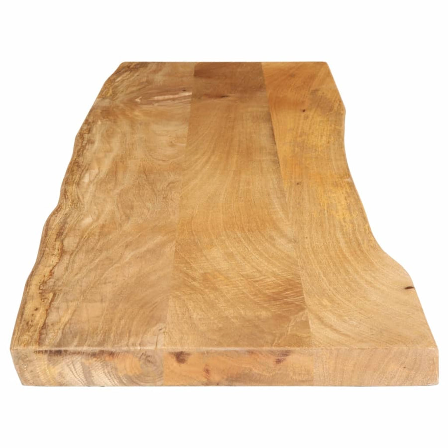 Tafelblad met natuurlijke rand 180x40x3,8 cm massief mangohout