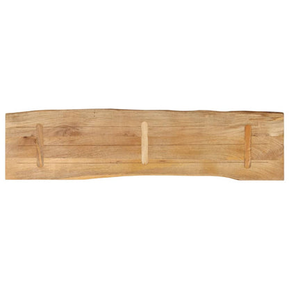 Tafelblad met natuurlijke rand 180x40x3,8 cm massief mangohout