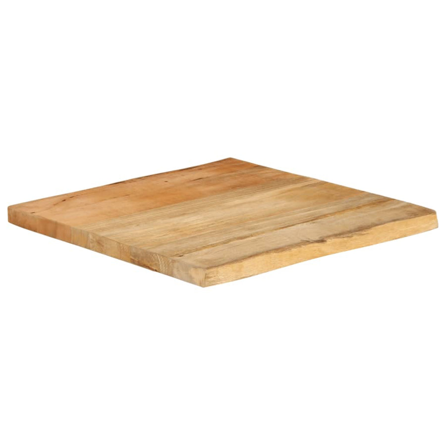 Tafelblad met natuurlijke rand 60x60x3,8 cm massief mangohout